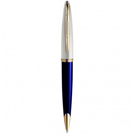 Ручка шариковая Waterman CARENE Deluxe Blue Lacquer Silver GT BP 21 202