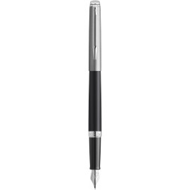 Ручка перова Waterman HEMISPHERE Essentials Metal & Black CT FP F 12 006