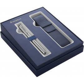 Набор Waterman HEMISPHERE Stainless Steel CT FP M (перьевая ручка + чехол)