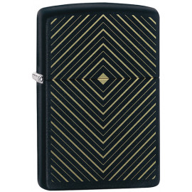 Запальничка Zippo Classic PF20 Box Design Black Matte Zp49219