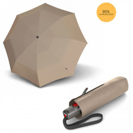 Парасолька складана Knirps T.100 Small Duomatic Taupe UV Protection Kn9531001600