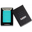Запальничка Zippo Classic Flat Turquoise Zippo Logo Zp49454zl