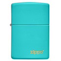 Запальничка Zippo Classic Flat Turquoise Zippo Logo Zp49454zl