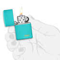 Запальничка Zippo Classic Flat Turquoise Zippo Logo Zp49454zl