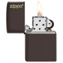 Запальничка Zippo Classic Brown Matte Zippo Logo Zp49180zl