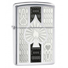 Запальничка Zippo Classics Ace High Polish Chrome Zp24196