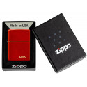 Зажигалка Zippo Classics Metallic Red Zippo Logo Zp49475zl