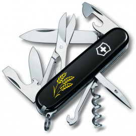 Складаний ніж Victorinox CLIMBER UKRAINE Колоски пшениці жовт. 1.3703.3_T1338u