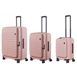 Набір валіз Lojel Cubo V4 S/M/L Rose Lj-1627-20340