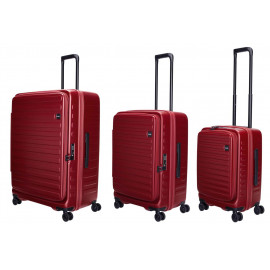 Набір валіз Lojel Cubo V4 S/M/L Burgundy Lj-1627-90340