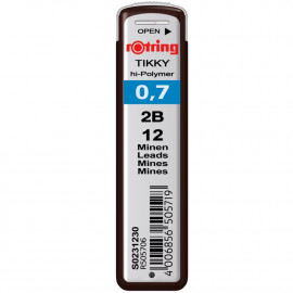 Грифелі Rotring 0,7 мм 2B (12) S0231230