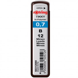 Грифелі Rotring 0,7мм B (12) S0312680