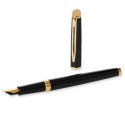 Ручка перьевая Waterman HEMISPHERE Black Lacquer GT FP F 12 053