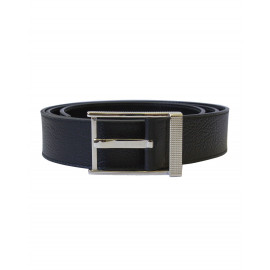 Ремінь Parker односторонній чорний з класичною пряжкою Сisele PT