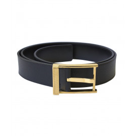 Ремінь Parker односторонній чорний з класичною пряжкою Сisele GT