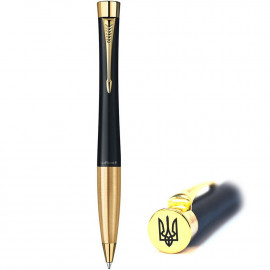Ручка кулькова Parker URBAN Muted Black GT BP Тризуб 20232Ч_TR
