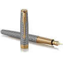 Ручка перова Parker SONNET Cisele Silver GT FP F 88 211