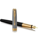 Перьевая ручка Parker SONNET Black Cisele Silver GT FP F 87 311
