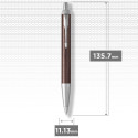 Кулькова ручка Parker IM Premium Brown CT BP 24 532