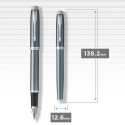 Ручка перова Parker IM Light Blue Grey CT FP F 22 511