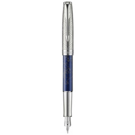 Ручка перова Parker SONNET SE Atlas Blue Silver PT FP F 88 311