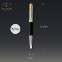 Перова ручка Parker SONNET Metal & Black Lacquer GT FP F 68 111