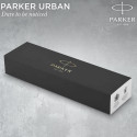 Ручка шариковая Parker URBAN Muted Black GT BP Трезубец на торце 30035_TR