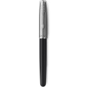 Ручка перова Parker SONNET Essentials Metal & Black Lacquer CT FP F 83 511
