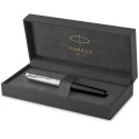 Ручка перова Parker SONNET Essentials Metal & Black Lacquer CT FP F 83 511