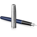Ручка перова Parker SONNET Essentials Metal & Blue Lacquer CT FP F 83 711