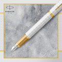 Ручка перьевая Parker IM Premium Pearl GT FP F 24 711