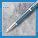 Ручка перова Parker IM Premium Blue Grey CT FP F 24 911