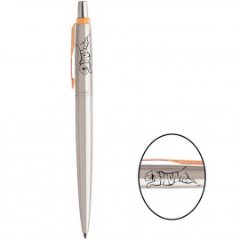 Ручка кулькова Parker JOTTER Stainless Steel GT BP Тигр у стрибку 16032_Z104b