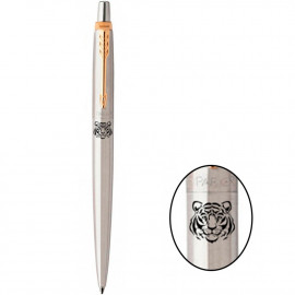 Ручка кулькова Parker JOTTER Stainless Steel GT BP Тигр 16032_Z101b