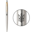 Ручка кулькова Parker JOTTER Stainless Steel GT BP Тризуб стилізований 16032_T062b