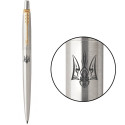 Ручка кулькова Parker JOTTER Stainless Steel GT BP Тризуб Молитва 16032_T064b