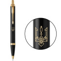 Ручка кулькова Parker IM Black GT BP Тризуб етніка 22032_T067y