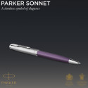 Ручка шариковая Parker SONNET Essentials Metal & Violet Lacquer CT BP 83 432