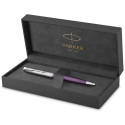 Ручка шариковая Parker SONNET Essentials Metal & Violet Lacquer CT BP 83 432