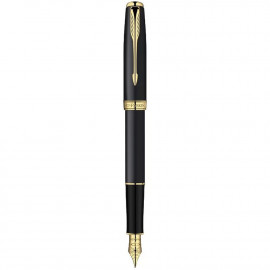 Ручка перова Parker SONNET Matte Black GT FP F 84 412