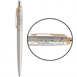 Ручка кулькова Parker JOTTER Stainless Steel GT BP 2023 Рік Кролика 16032_Z212b