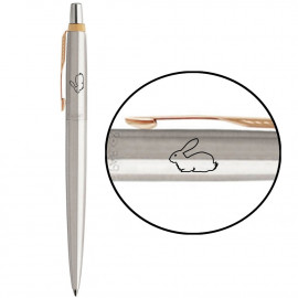 Ручка кулькова Parker JOTTER Stainless Steel GT BP Водяний Кролик 16032_Z215b