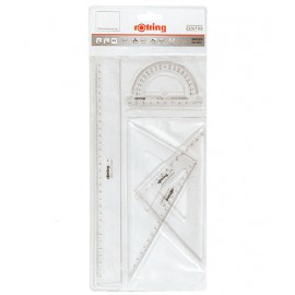 Набір лінійок і косинців Rotring 4 шт. S0221370