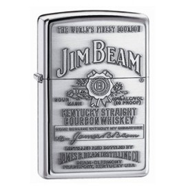 Зажигалка Zippo Classics Jim Beam Pewter Emblem High Polish Chrome Zp250jb.928