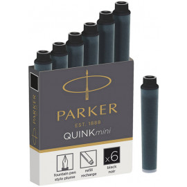 Картриджі Parker Quink Mini /6шт. чорн. 11 510BK