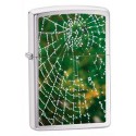 Зажигалка Zippo Classics Spider Web Rain Drops Brushed Chrome Zp28285
