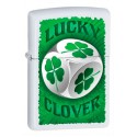 Зажигалка Zippo Classics Clover Dice White Matte Zp28298