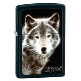 Зажигалка Zippo Classics White Wolf Black Matte Zp28303