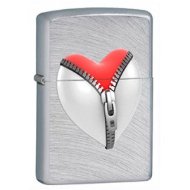 Зажигалка Zippo Classics Zip Heart Chrome Arch Zp28327