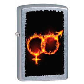 Зажигалка Zippo Classics Man Woman Fire Street Chrome Zp28446